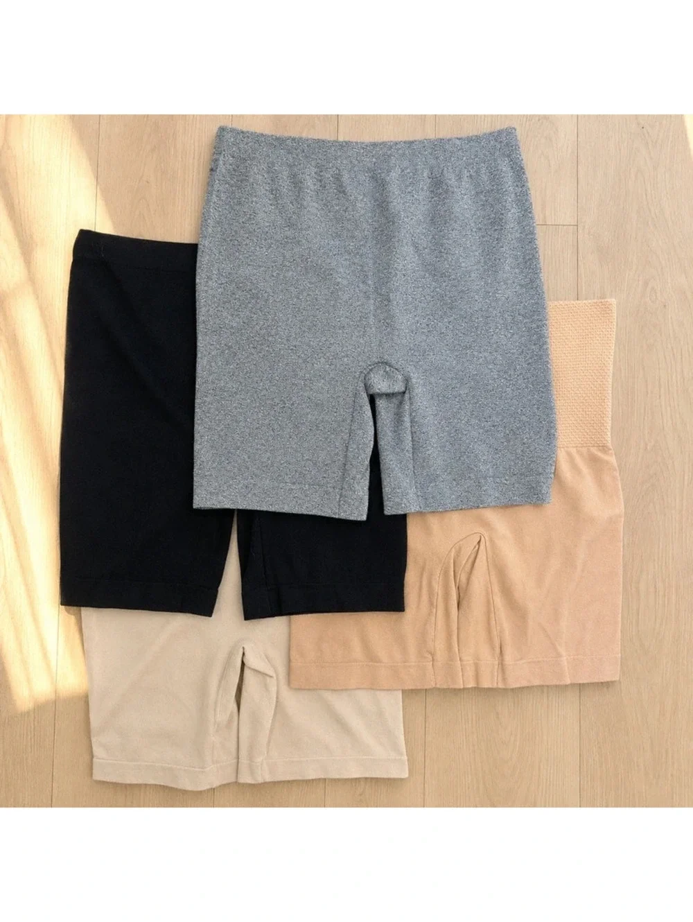 Shaper Shorts Bundle of 4 XL Black Gray Beige Nude Seamless Tummy Control